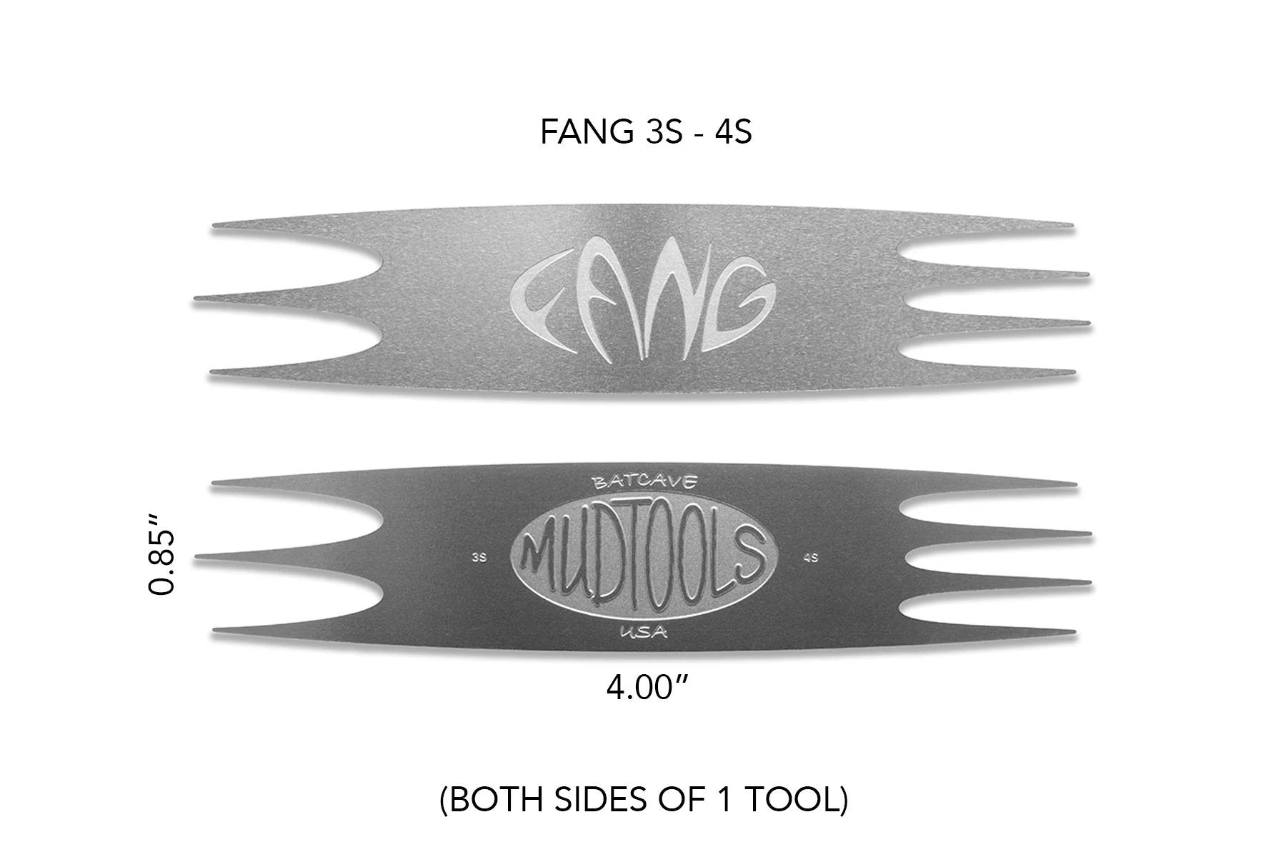 Mud Tool Small Fang Stainless Steel Score Tool
