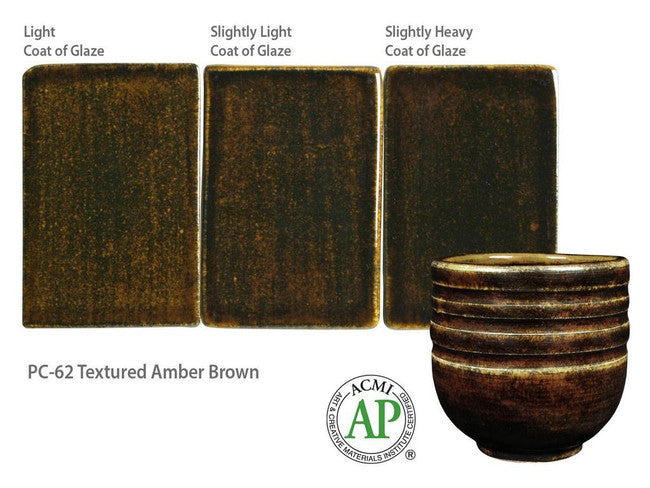 Amaco Potters Choice PC62 Textured Amber Brown